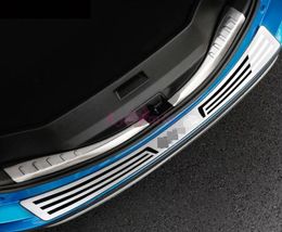 For XA40 2016 2017 2018 Rear Trunk Bumper Guard Plate Door Sill Trim #304 Stainless Steel Car Styling Accessories5722263