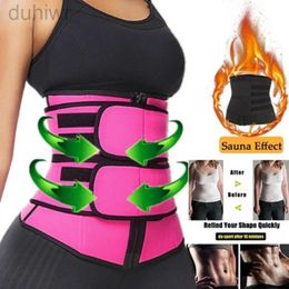 Slimming Belt Sauna Waist Trimmer Belt for Women Sweat Waist Trainer Workout Slimming Shaper Waist Corset Faja Reductora 240409