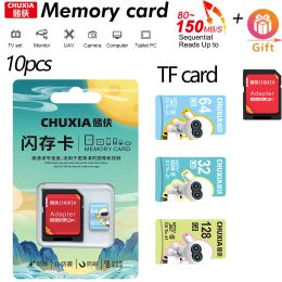 10PCS TF Card Class10 128GB 256GB 32GB 64GB High Speed SD Card Micro Flash Memory Card for Digital Devices Camera Free Shipping