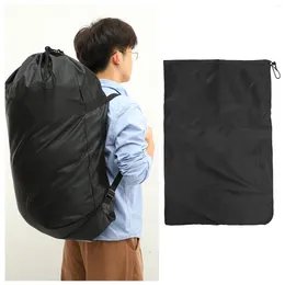 Laundry Bags Shoulder Bag Hanging Pouch Clothes Organizers Travel Storage Door-Hanging Polyester Drawstring Pouches Washable