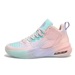 Sports Shoes Breathable Mesh Basketball Shoes Practical High Top Shoes Air Cushioned Shoes