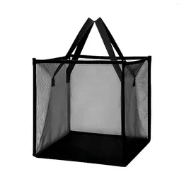 Laundry Bags Durable With Handles Bedroom Easy Carry Clothes Storage Bathroom Hamper Single Layer Large Capacity Living Room Portable