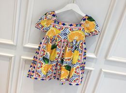 Yellow colors Dresses for Baby Girls Summer Kids Girl Princess Dress Fashion Children Beach Clothes6067488