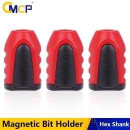 CMCP Screwdriver Bit 1/4'' Shank Magnetic Ring Screw Driver Plastic 2 in 1 Strong Magnetizer Demagnetizer for Electric Screw Bit