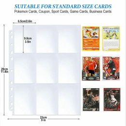 540 Pockets Game Holder Album Book Card Binder Sleeves Clear Double-Sided Pages Card Collections for Sports Games Cards