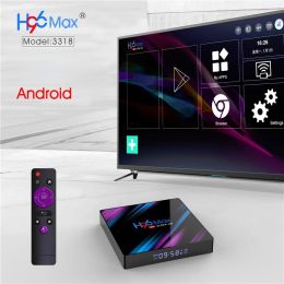 Box 4K HD 2.4G 5G Wifi H96 MAX V11 Smart TV Box RK3318 Youtube Media Player Android 11 HDR Set Top Box With Keyboard Or Controller