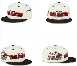 American Basketball "Blazers" Snapback Hats 32 Teams Luxury Designer Finals Champions Locker Room Casquette Sports Hat Strapback Snap Back Adjustable Cap a12