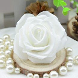 50 Pieces Artificial Bionic Flowers PE Foam Roses Fake Flower Bride Bouquet Arrangement Decorations Wedding Engagement