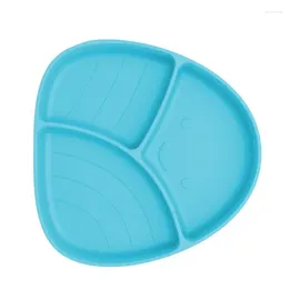 Bowls 3 Compartment Plates With Suction Silicone Divided Plate For Kids Dinnerware Compartments Easy Self