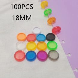 Spines 100PCS18MM solid plastic binding ring , looseleaf mushroom hole notebook binding CD, office learning binding consumables.