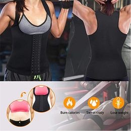 CXZD Women Shapewear Weight Loss Neoprene Sauna Sweat Waist Trainer Corset Tank Top Vest Sport Workout Slimming Body Shaper