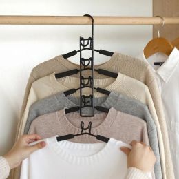 Space-saving Multifunctional Clothes Hanger Hook Home Multi-layer Closet Storage Rack Hanging Clothes Horse Folding Support