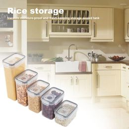 Storage Bottles Kitchen Rectangular Rice Bucket Moisture-proof Grain Tank Supplies