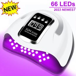 Dryers SUN X11 MAX UV LED Nail Lamp for Manicure 280W Drying Machine For Gel Polish 66LEDs Smart Nail Dryer LED Lamp For Nails Manicure