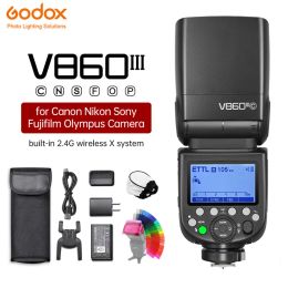 Mount Godox V860iii V860iiic 860iiin V860iiis Gn60 Ttl Hss Speedlite Camera Flash for Sony Nikon Canon Fuji Olympus Pentax Camera