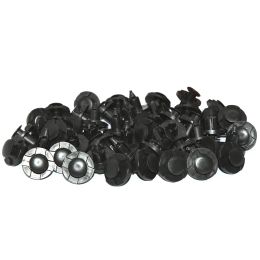 50pcs 8mm Auto Fasteners Rivets Clips Car Bumper Door Panel Fender Liner Clips Retainer for Nissan Car Trim Clips Grills Clips