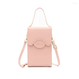 Shoulder Bags Female Pure Colour Soft Leather Single Messenger Bag Multifunction Casual Women Phone Purse Fashion Large Capacity Ladies