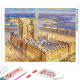 Wailing Wall Jerusalem Diamond Painting 5D Full Drill Kit Cross Stitch Diamond Mosaic Jewish Christianity Home Decor DIY Gift
