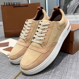 Boots Autumn New Men Sneakers Round Toe Thick Sole Flat Casual Shoes Lace Up Flat Platform Outdoor Footwear Comfort Men Tennis Shoes