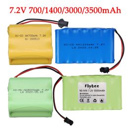 7.2V 3000mah/1400mAh/700mAh NI-MH Battery for Remote control electric toy boat car truck 7.2 V AA NICD Rechargeable Battery