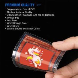 100Pcs Popcorn Card Sleeves Protector Cards Holder Folder Toy Transparent Playing Game VMAX Case Trading Kids christmas Gift