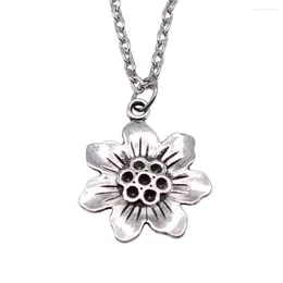 Pendant Necklaces 1pcs Flowers Necklace Car Accessories Jewelry Gift Chain Length 43 5cm