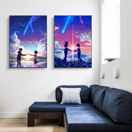 Beautiful metal poster of the classic Your Name Painting Poster and Prints Canvas Wall Art Pictures for Home Living Room Cuadros