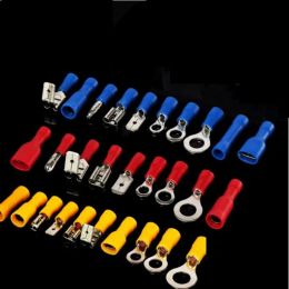140~720PCS Insulated Cable Connector Electrical Wire Crimp Spade Butt Ring Fork Set Ring Lugs Rolled Terminals Assorted Kit