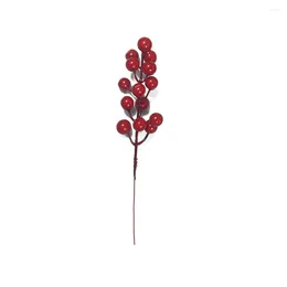 Decorative Flowers 24 Pcs Gold Artificial Berry Spray Stem Of Berries Autumn Christmas Home Decor DIY Party Wedding Decoration Fake