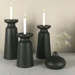 Candle Holders European Simple Light Luxury Ceramic Holder Home Decoration Ornaments