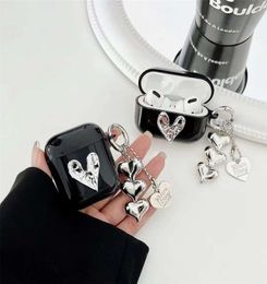 For Airpods Pro 2 Cases Pouch Designer Branding Bluetooth ForAirPods 1 2 3 4 Cover Love pendant Protective Earphone Case shockproo5976993