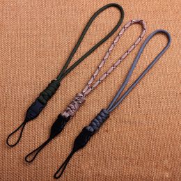 Parachute Cord Emergency Survival Backpack Key Ring Paracord Keychain Hanging Rope Camera Anti-lost Lanyard