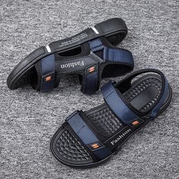 Men Sandals Summer New Sandals Trendy Blue Black Gray Shoes Lightweight Sandals Mens Outdoor Beach Sandals 36-45 h0ab#