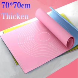 Silicone Non-Stick Thickening Mat Large Size Rolling Dough Liner Pad Pastry Cake Paste Flour Table Sheet with Scale Kitchen Tool