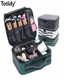 Case Female Brand Profession Makeup Fashion Beautician Cosmetics Organiser Storage Box Nail Tool Suitcase For Women Make Up Bag 201265330