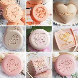 Custom Clear Soap Sealing Stamp, Personalized Seals, Mold Chapter for DIY Handmade Soap Making Supplies, Crafts Kits Tools, Love