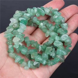 Wholesale Green Aventurine Bead Natural Chalcedony Jades Faceted Round Loose Spacer Beaded For Jewelry DIY Making Bracelet Craft