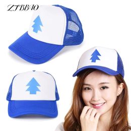 1PCS Women Men Pine Tree Dipper Gravity Fall Mesh Hat Adjustable Trucker Baseball Cap