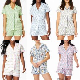 Designer Womens Tshirt Cute Roller Rabbit Pyjamas Y2k Monkey Prefabricated Printing 2piece Pyjama Set Cropped Top Short Sleeve Shirts Pj Shorts Set Casual Wear zz 9C