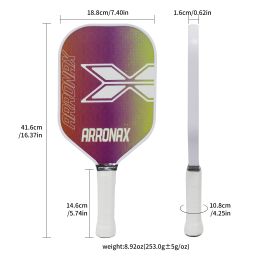 Arronax Hot Selling Pickleball Paddle High Quality Fibreglass Composite Spin Pickleball Paddle