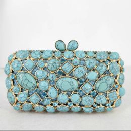 Women Pink Shell Clutch Purse Lady Stones Minaudiere Purses Party Dinner Rhinestone Handbags Crystal Evening Bags and Clutches