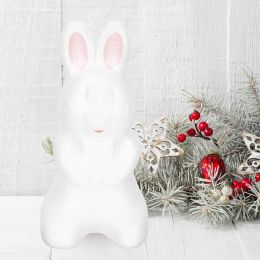 Foam Rabbit Diy Craft Bunny White Shapes Polystyrene Model Animal Shape Decor Chinese Crafts Flower Animals Mould