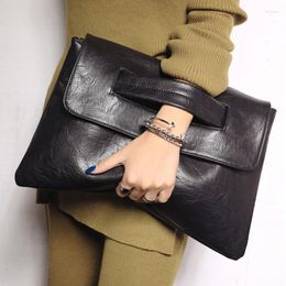 Evening Bags Women Clutches PU Leather 2024 For Female Shoulder Messenger Bag Laptop Macbook Pouch Big Ladies Handbag