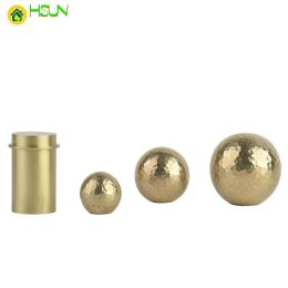 1 pc Gold Brass Round Cabinet Door Knobs and Handles Furnitures Cupboard Wardrobe Drawer Pull Handles