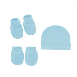 Clothing Sets Single Layer Mittens Socks Warm Cap For Infants Born Toddler Boy Girl Shower Gifts Pography Props