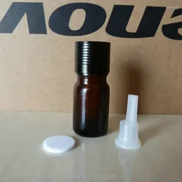 Storage Bottles 5ML 5G Brown Screw Cap Essential Oil Bottle Sample Sack Cosmetic Glass 30 Pieces/lot