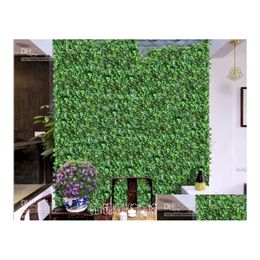 Decorative Flowers Wreaths 2.5 M Long Simation Ivy Rattan Climbing Vines Green Leaf Artificial Silk Virginia Per Wall Decoration H Dhhvr