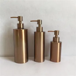 Liquid Soap Dispenser DWZ 304 Stainless Steel Hand Sanitizer Bottle Countertop Rose Gold