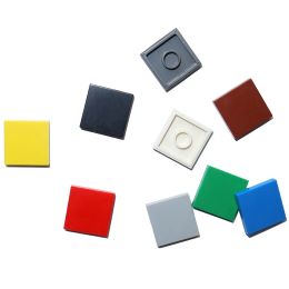 50PCS MOC Assemble Particles 3068 Size 2x2 Bricks Flat Tile Smooth 2*2 Building Blocks DIY Educational Creative Toy for Kids