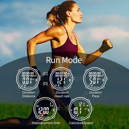 EZON New GPS Digital Sport Watch with Optical Heart Rate Monitor Pedometer Calorie Counter Chronograph Waterproof 50m T909C